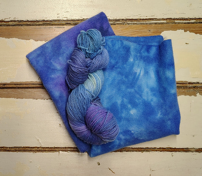Dappled Delphinium Hand Dyed Wool Yarn