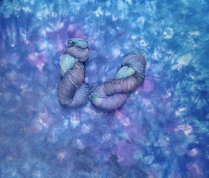 Dappled Delphinium Hand Dyed Wool