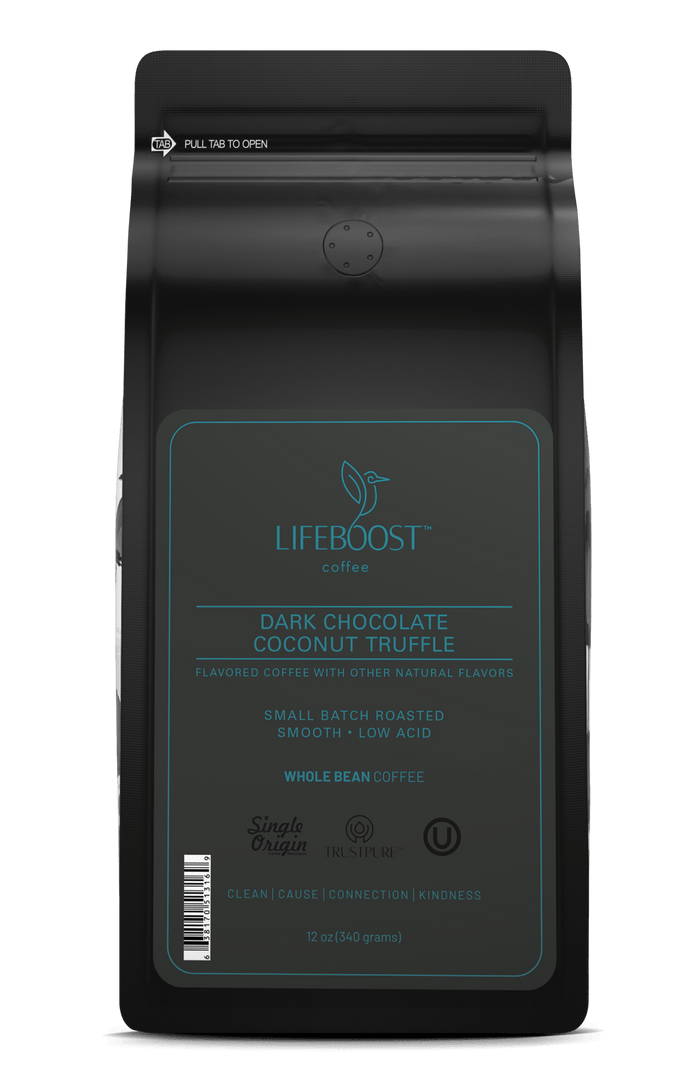 Dark Chocolate Coconut Truffle - Lifeboost Coffee