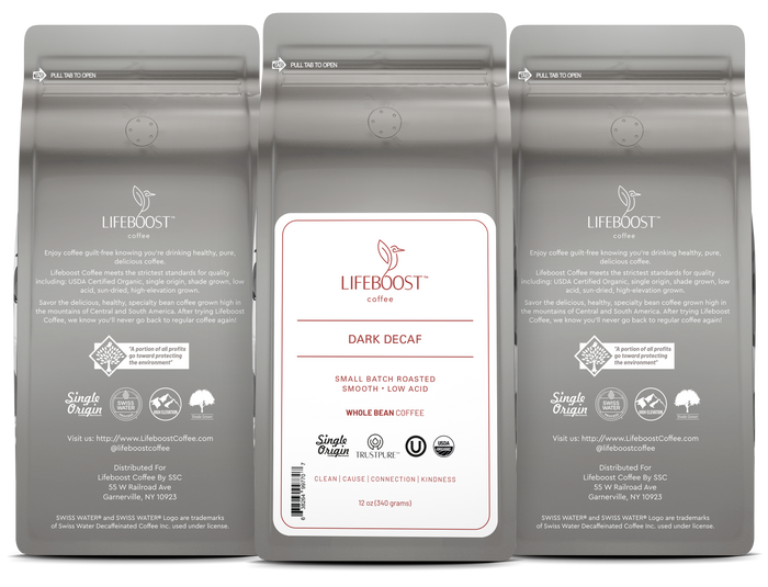 Dark Roast Decaf - Lifeboost Coffee