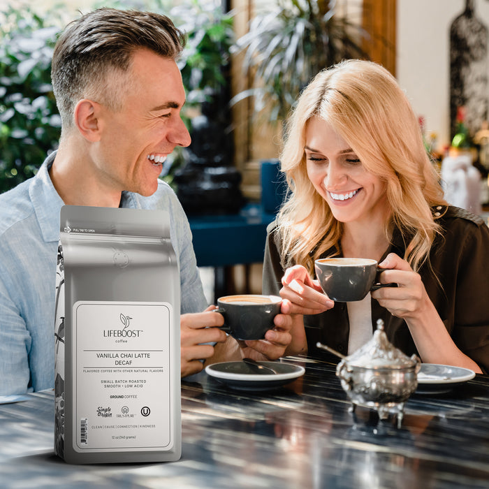 Decaf Vanilla Chai Latte - Lifeboost Coffee