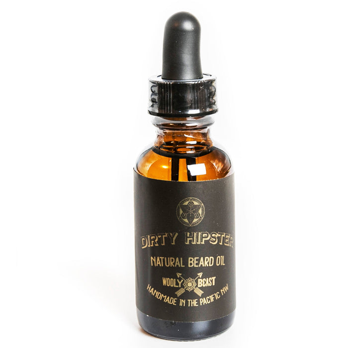 DIRTY HIPSTER Beard Oil | Patchouli, Leather, Woodsy Beard Oil Wooly Beast Naturals