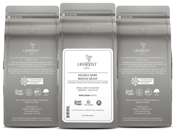 Double Dark Mocha Decaf - Lifeboost Coffee