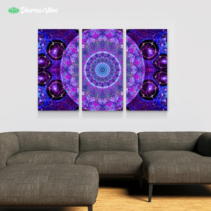 Dream Mandala by Cameron Gray 3-Piece Canvas