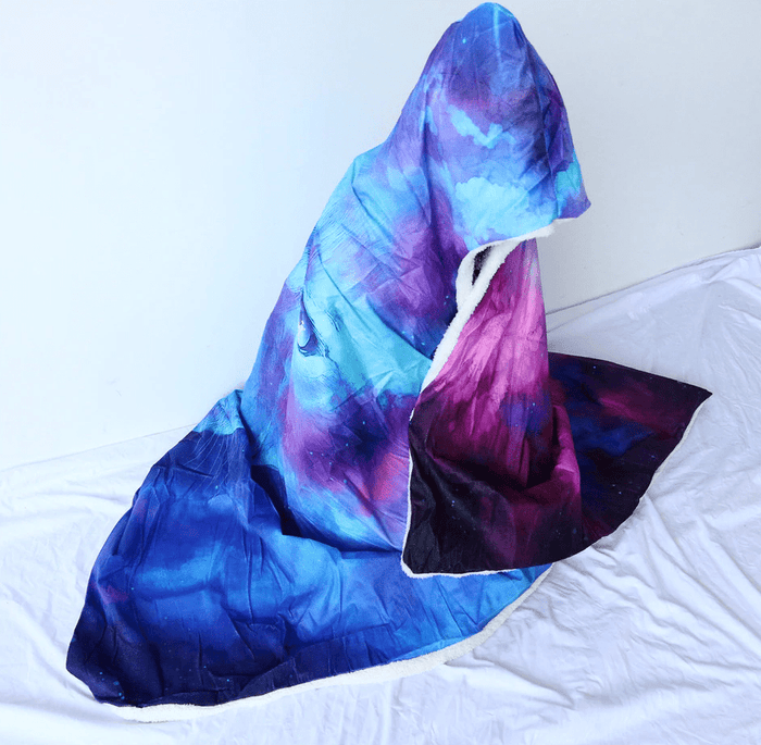 Egyptian Glyphs - Golden by Yantrart Hooded Blanket