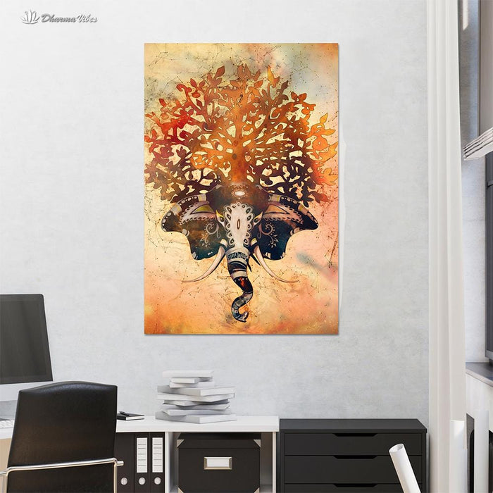 Elephant of Life by McAshe 1-Piece Canvas