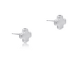enewton Signature Cross Sterling Stud -Sterling