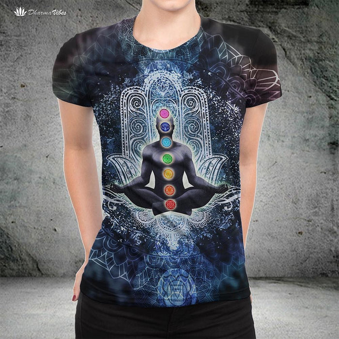 Enlightened Chakra by McAshe T-Shirt