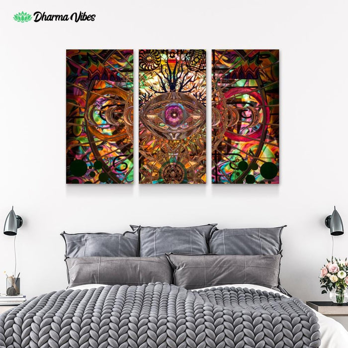 Eye of the Storm by LightWizard 3-Piece Canvas Art