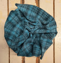 FOREST GREEN Hand Dyed Plaid Wool (Medium)