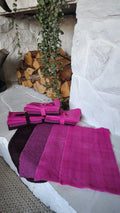 Fuchsia Hand Dyed Wool Fat Sixteenth Bundle