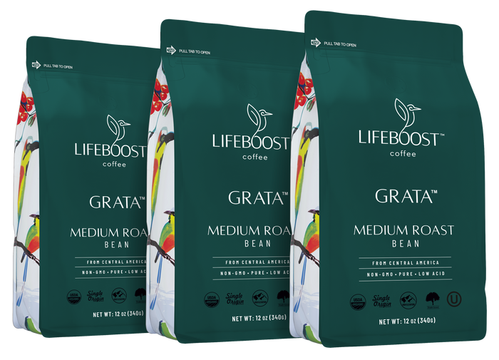 Grata Medium Roast - Lifeboost Coffee