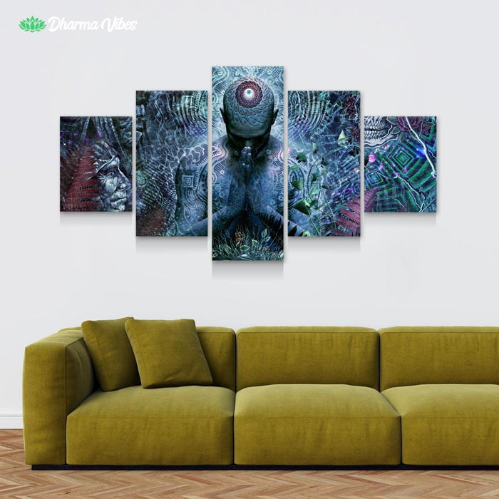 Gratitude For The Earth And Sky by Cameron Gray 5-Piece Canvas