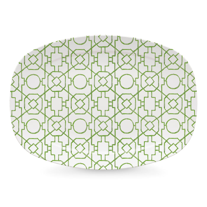Green Trellis Platter