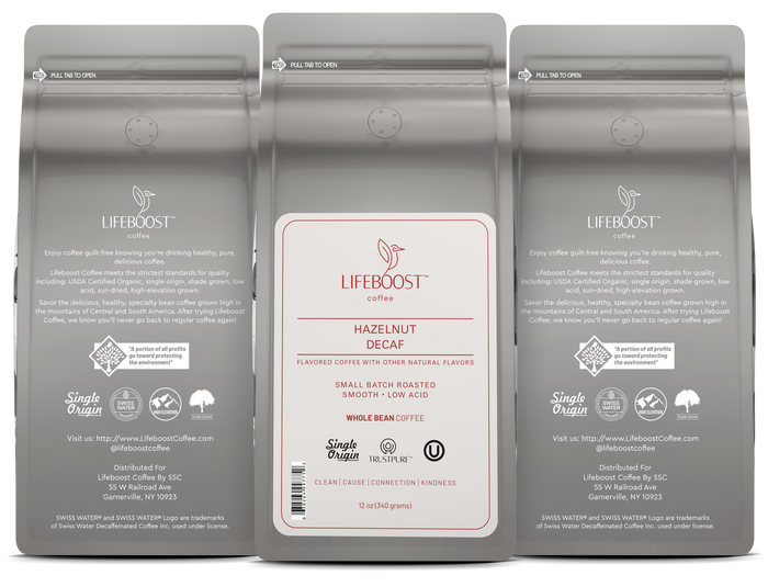Hazelnut Decaf - Lifeboost Coffee