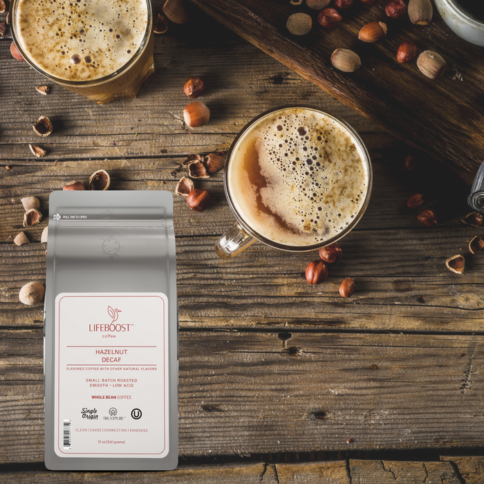 Hazelnut Decaf - Lifeboost Coffee
