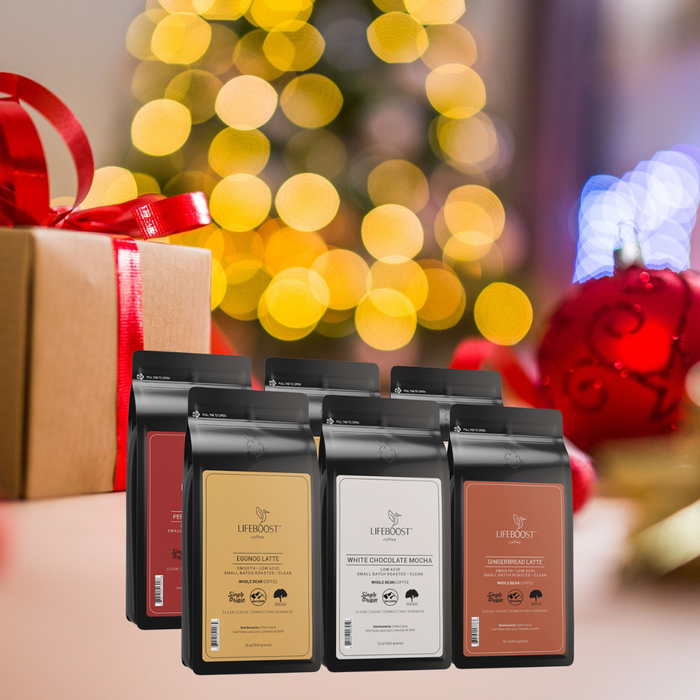 Pure Flavor Holiday Flavored Coffee Bundle - Lifeboost Coffee