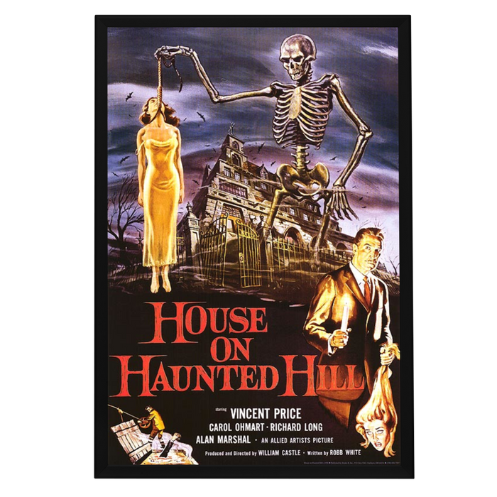 "House on Haunted Hill" (1959) Framed Movie Poster