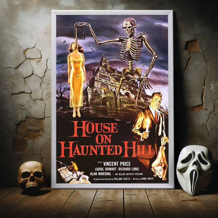"House on Haunted Hill" (1959) Framed Movie Poster