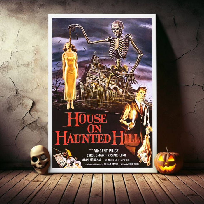 "House on Haunted Hill" (1959) Framed Movie Poster