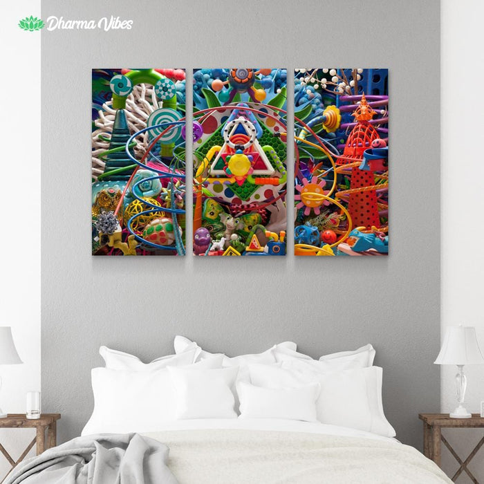 Imaginationland by LightWizard 3-Piece Canvas Art