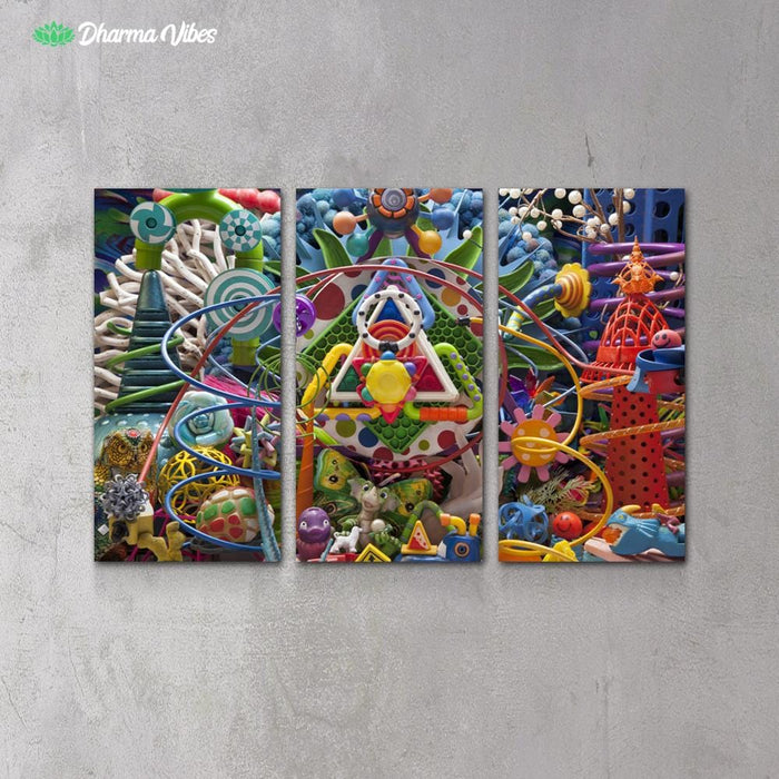 Imaginationland by LightWizard 3-Piece Canvas Art