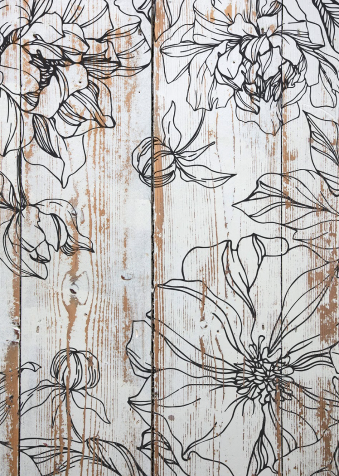 IOD Peonies Stamp