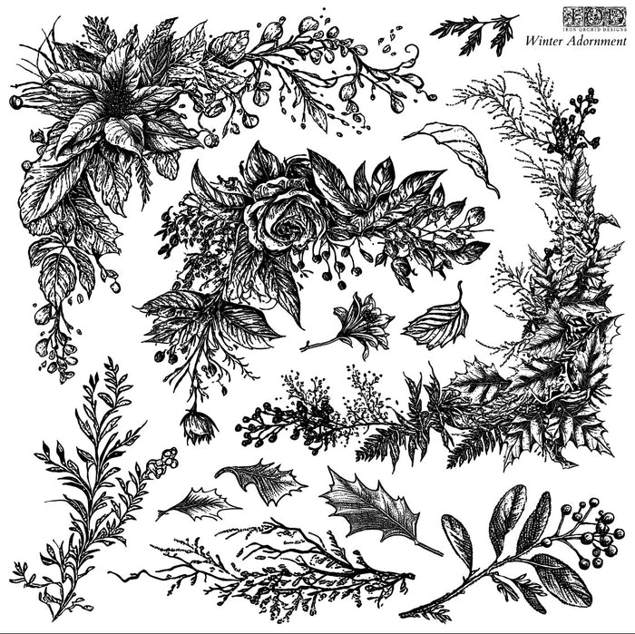 IOD Winter Adornment Stamp