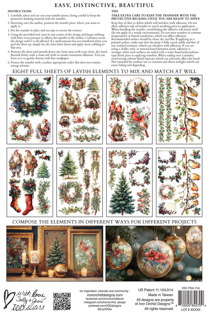 IOD Yuletide Transfer