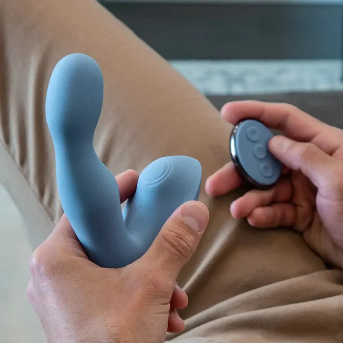Jimmyjane Pulsus™ P-Spot Vibrating Prostate Massager - Blue - Anal Probe