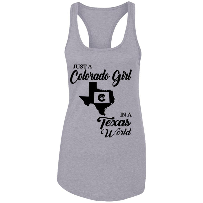 Just A Colorado Girl In A Texas World T-shirt - T-shirt Teezalo