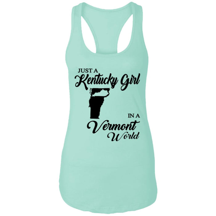 Just A Kentucky Girl In A Vermont World T-Shirt - T-shirt Teezalo