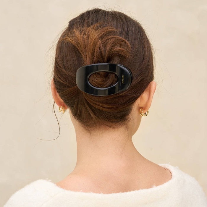 Kitsch Black Flat Cloud Clip - Medium - Posh West Boutique