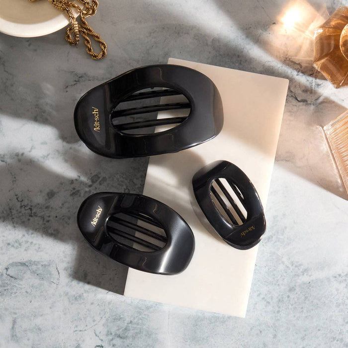 Kitsch Black Flat Cloud Clip - Medium - Posh West Boutique