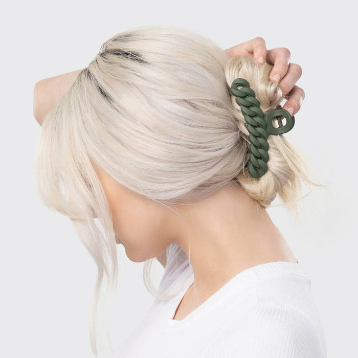 Kitsch Claw Clip 3pc Set - Black/Moss - Posh West Boutique