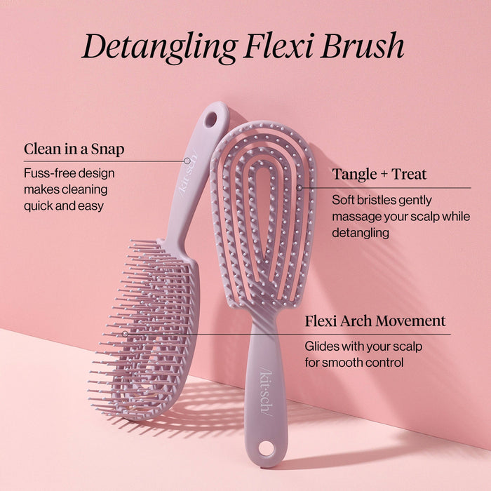 Kitsch Detangling Flexi Brush - Soft Violet - Posh West Boutique