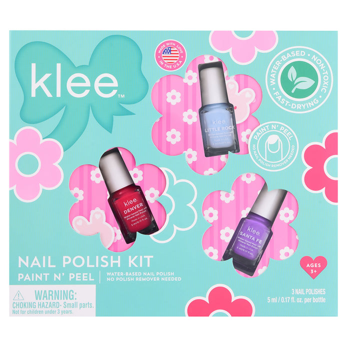 Klee Kids Nail Polish Set -Pixie Flowers