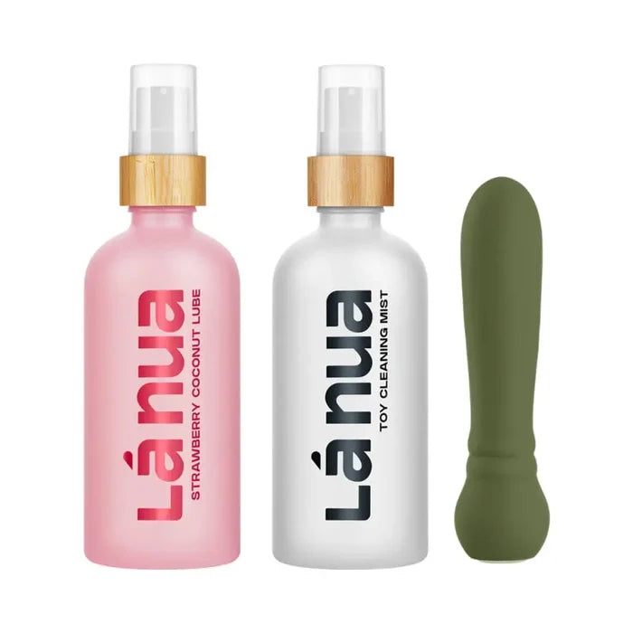 Lá Nua x Femme Funn Gift Set - Ultra Bullet Vibrator, Mist Toy Cleaner & Strawberry Coconut Lubricant - Rolik®