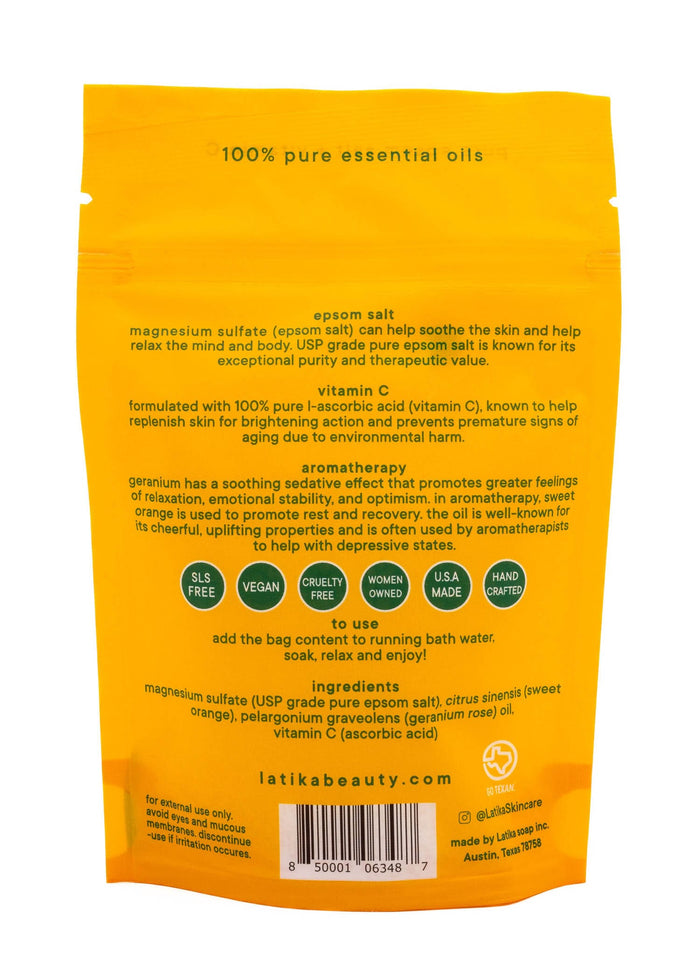 Latika Beauty Epsom Salt Bath Soak -Vitamin C