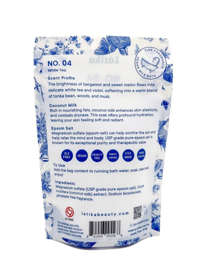 Latika Beauty Milky Bath Soak -White Tea