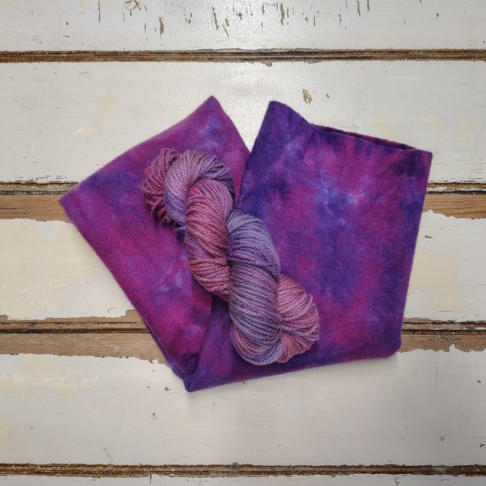 Lilac Blue Hand Dyed Wool Yarn (Wholesale)
