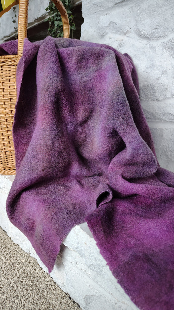 Lilac Hand Dyed Wool Fat Eighth Bundle