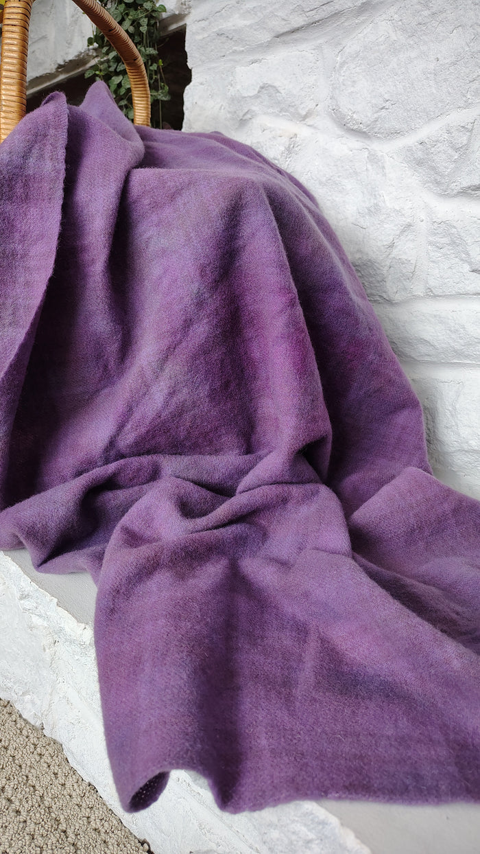 Lilac Hand Dyed Wool Fat Eighth Bundle