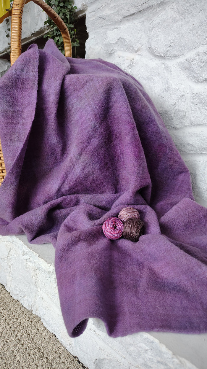 Lilac Hand Dyed Wool Fat Eighth Bundle
