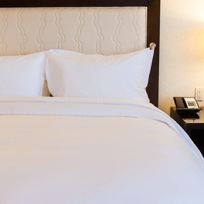 Luksus Collection - 50/50 Solid White Fitted Sheet | Northern Feather Canada