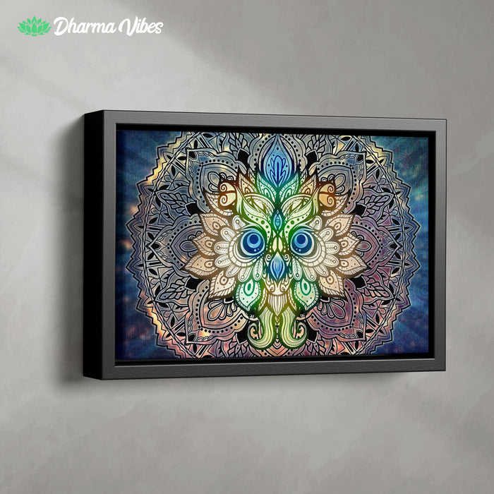 Mandala Colorful Owl by McAshe 1-Piece Canvas