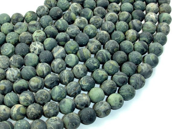 Matte Kambaba Jasper Beads, Round, 10mm-BeadBasic