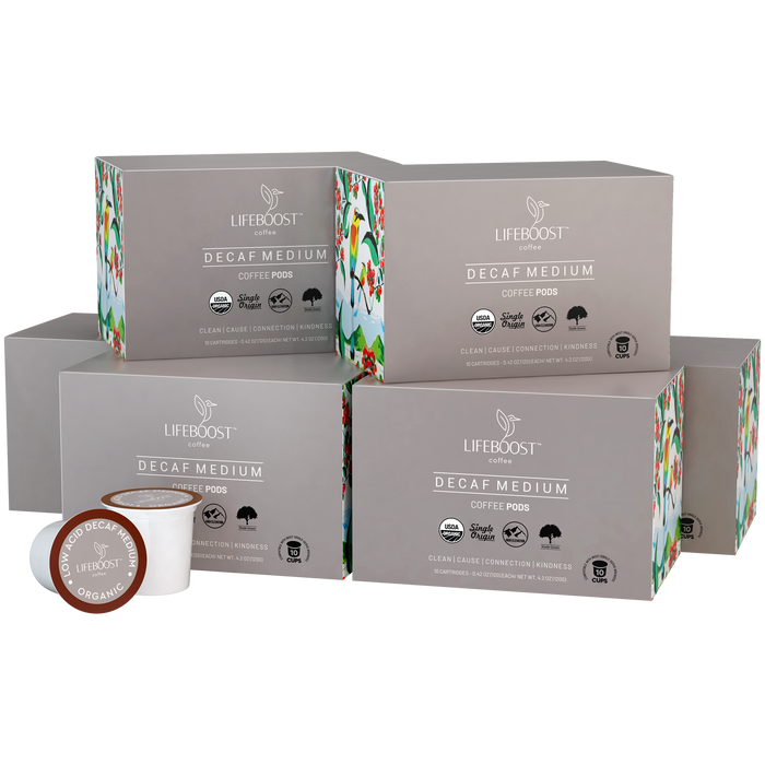 Eco-Friendly Coffee Medium Decaf Roast Pods