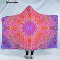 Metacronic Trip by Yantrart Hooded Blanket
