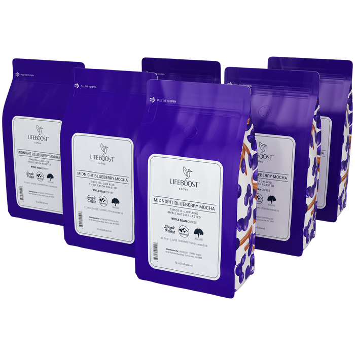 Midnight Blueberry Mocha Naturally Flavored coffee
